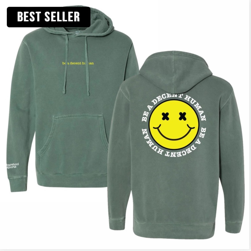 Barstool sports plaincut bri be a decent human hoodie